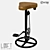 Metal Bar Stool: LoftDesigne 2154 Model 3D model small image 1