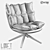 Elegant LoftDesign Armchair - Model 36553 3D model small image 2