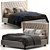 Tommy Capitonne Bed: Simplistic Elegance for Your Bedroom 3D model small image 2