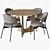 Elegant Set: Luz Chair & Cala Table 3D model small image 1