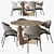 Elegant Set: Luz Chair & Cala Table 3D model small image 2