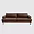 Starinnyy Dvorik Div-701 Premium Leather Sofa 3D model small image 1