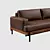 Starinnyy Dvorik Div-701 Premium Leather Sofa 3D model small image 3