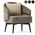 Elegant Billy Arm Chairs 3D model small image 2