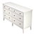 Efficient Storage: IDANÄS 6-Drawer Chest by IKEA 3D model small image 2