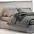 Parker Felis Bed: Ultimate Comfort & Modern Style 3D model small image 8