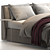 Contemporary Kevin Felis Bed 3D model small image 4