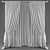 Polyester Blend Curtains 3D model small image 2