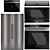 Siemens Kitchen Appliances Set 4: Microwave, Fridge, Oven, Hood & Induction 3D model small image 1