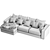 Boconcept Cenova: Modern Luxury Sofa 3D model small image 6