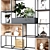 SpaceMax Shelf Furniture Set 3D model small image 3
