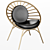 Elegant Reeves Chair for Essential Home 3D model small image 1