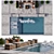 Luxe Pool: 20m2 Modern Design 3D model small image 4