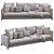 Sleek Minotti Andersen Sofa 3D model small image 2