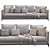 Sleek Minotti Andersen Sofa 3D model small image 4