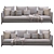 Sleek Minotti Andersen Sofa 3D model small image 6