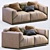 Meridiani Bacon Sofa: Stylish and Versatile Furniture 3D model small image 5