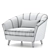 Elegant Garda Decor Chair 3D model small image 5