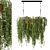 Natural Wood Indoor Hanging Plants with Macrame Décor 3D model small image 1