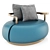 Botero Armchair: Sumptuous Comfort 3D model small image 4
