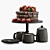 Decadent Chocolate Strawberry Cake 3D model small image 1