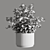 Elegant Marble Vase for Bouquet 3D model small image 2
