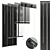 Black Metal Blinds - 600mm 35mm 3D model small image 2