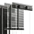 Black Metal Blinds - 600mm 35mm 3D model small image 3