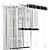 Black Metal Blinds - 600mm 35mm 3D model small image 5