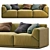 Bacon-inspired Meridiani Sofa: Modern, Stylish and Comfortable 3D model small image 2