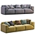 Bacon-inspired Meridiani Sofa: Modern, Stylish and Comfortable 3D model small image 5