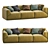 Bacon-inspired Meridiani Sofa: Modern, Stylish and Comfortable 3D model small image 7