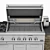 DCS Gas Grill with Side Burners: Ultimate Outdoor Cooking Solution 3D model small image 3