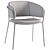Modern Metal Dining Chair 3D model small image 5
