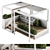 Stylish Pergola Garden Furniture 3D model small image 1