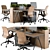 Modern Office Furniture Set: Employee 29 3D model small image 2