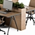 Modern Office Furniture Set: Employee 29 3D model small image 4