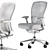 Zody Black and White Office Chair 3D model small image 2