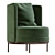 Green Armchair Corona Render 5 3D model small image 1