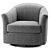 Comfy Gabriel Swivel Havertys Armchair 3D model small image 3