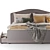 IKEA HAUGA Queen Bed Set 3D model small image 2