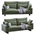 Modern West Elm Harmony Sofa 3D model small image 4