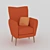 Elevix Armchair: Stylish Comfort 3D model small image 1