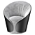 Comfort Elegance: MAMA Armchair 3D model small image 1