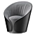 Comfort Elegance: MAMA Armchair 3D model small image 3