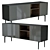 Sleek Mobel Mil Low Sideboard 3D model small image 1