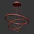 Elegant Circle Chandelier 3D model small image 2