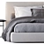 Modern Luxury Richard Bed: The Perfect Blend of Style and Comfort 3D model small image 3