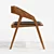 Sleek Katakana Dining Chair 3D model small image 3