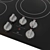 Samsung 36" Electric Cooktop 3D model small image 4